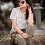 Gayathri Arun Instagram - Where the trees whisper and the sunlight dances 🌲☀️ #ForestWhispers #Nature'sBeauty #Travel 📸 @amalakkudreamcapture @ninans_hide_out