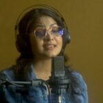 Gayathri Arun Instagram - The experience to be a singer is truly different and exciting. Got this unexpected opportunity to record the song kim kim for a cameo role recently done in Palunku, originally sung by our dearest Manju chechi @manju.warrier Thank you @ronnie.raphael for your support 🥰. Thanks to producer Jayakumar Sir