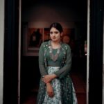 Gayathri Arun Instagram - 🌿She is a force of nature. At her core, all the wildness of the universe. John Mark Green . . Mua @ravishing_box @_sanaah._ Stylist @tessaannkoshy 📸 @rd_stories93 Outfit @zawe.calicut