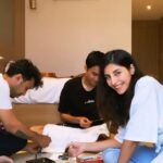 Harshita Gaur Instagram - Trying our hand at 🎨! #tp 😋