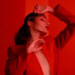 Harshita Gaur Instagram - Throwback to when I was painted red! . . 📸 @shaktismaran 👗 @thejaswi_kotha 💄 @saikrishnabandari