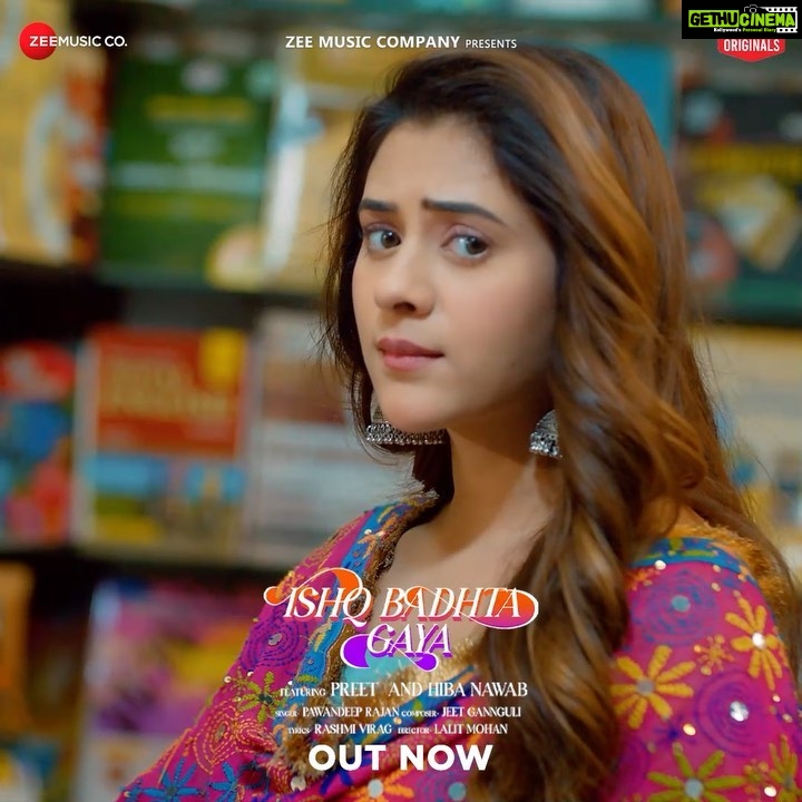 Hiba Nawab Instagram - IshqBadhtaGaya🥹 💕 Song out now. #ZeeMusicOriginals @pritkamani @hibanawab @pawandeeprajan @jeetganngulimusic @therashmivirag @lalitmohan08 @anuragbedii @zeemusiccompany @rhythmsanadhya @narendramohanfilms