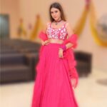 Hiba Nawab Instagram - Styled by: @ashnaamakhijani @styledbyashna Outfit: @yeh_lehenga_nahi_mehenga Jewellery: @fashionjewellery_21 Clicked by @diamondstudio6 Mumbai, Maharashtra