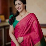 Honey Rose Instagram - Happy Ugadi ❤️ Photography @vyshnavphotography Mua @sreshtamakeup Costume @marianonlineboutique @tanith_design Accessories @anokhi_priyakishore