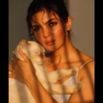Ihana Dhillon Instagram - Me and my googlee booglee boo #fluffysingh 😻❤️ #petlovers Mumbai - मुंबई