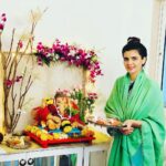 Ihana Dhillon Instagram – May Lord Ganesha bless you and your family with good fortune and wisdom and remove all obstacles. Happy Ganesh Chaturthi 🙏 
#happyganeshchaturthi🙏