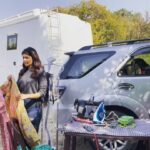 Ihana Dhillon Instagram - When i get free time on set 🤣🤣🤣 BTS “Kachiyan Kachiyan Neendran “ New music video with my favourite team 😊 @tseries.official @jubin_nautiyal @navjitbuttar @realkaranmehra @abhishek_as_it_is #musicvideo #punjab #shoot Bassi Pathana