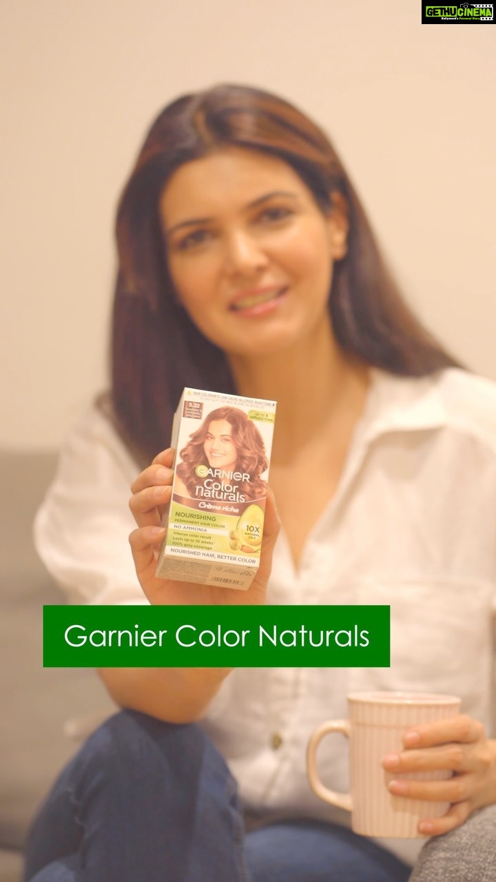 Ihana Dhillon Instagram - #AD #THROWBACK | Valentines Day just went by and I decided to surprise my girls on our date with my hair makeover using Garnier Color Naturals Ultra Color π I was galentines date ready in just 30 mins at home! β
Intense Color Payoff β
Lasts upto 10 weeks β
Visible even on dark hair β
No Ammonia I chose the shade 5.32 Caramel Brown, which is perfect for my hair by using the Color Match Tool. Try the Garnier Color Naturals & itβs various fashion shades. Colorful hair for a brighter you. @garnierindia #GarnierColorNaturals #valentinesdaywithgarnier