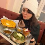 Ihana Dhillon Instagram – Thank you for making my evening special with your special thali @rangpunjabofficial 😍 
Winters are here ❄️ 
So is saag 😜😍 
In thali – 

Saron ( Sarson ) da saag
Makki Di Roti 
White butter 
Shakar and Kheo ( Ghee ) 
Kanji salad 
🥰 
#amritsar #amritsardiaries