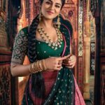 Indhuja Ravichandran Instagram - "When I Discover Who I Am, I Will Be Free" Happy Freedom Day 🇮🇳 "Vandhe Matharam" Shot by @ganesh_toasty . . Makeover @makeupibrahim Hair @vijayaraghavan_hairstylist3133 . . Jewelry @bcos_its_silver . . Outftit & Styling @studio149