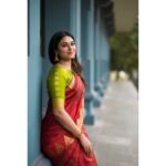 Indhuja Ravichandran Instagram - Saree is the perfect way of proudly flaunting who I am without having to say it. Shot By @pk_views Earings are visible @chennai.allcollections