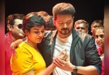 Indhuja Ravichandran Instagram - Yeh !! This is how my birthday became so precious this year with @arrahman sir🥰 Tnq Vijay sir ❤️U created this moment🤗 #myalltimefavourite❤️ #arrahman #lovlyhuman #thalapathyvijay #alwayscute #atlee #agsentertainment #bigil #vaembu #birthdaycelebration #01aug2019 #singapenneysongshoot