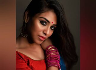 Indhuja Ravichandran Instagram - "DO NOT WAIT TO STRIKE TILL THE IRON IS HOT BUT MAKE IT HOT BY STRIKING.”💫 Photography @soozanapvan Hair & Make up @renuka_mua Styling @beingroofa Outfit @colorsandmirrors Studio: @studio24chennai