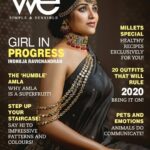 Indhuja Ravichandran Instagram - #wemagazine COVER MAU @makeupandhairbyrehana Shot by @jeevan_wedding_arts Stylist @aarti.adv HAPPY BOOGI 😉 & Advance Happy Pongal Turyaa Chennai