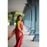 Indhuja Ravichandran Instagram - Saree is the perfect way of proudly flaunting who I am without having to say it. Shot By @pk_views Earings are visible @chennai.allcollections