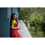 Indhuja Ravichandran Instagram - Saree is the perfect way of proudly flaunting who I am without having to say it. Shot By @pk_views Earings are visible @chennai.allcollections