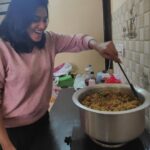 Indhuja Ravichandran Instagram - #briyani Made by me.. #sundayfunday #familytime #selfcooking