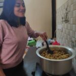 Indhuja Ravichandran Instagram - #briyani Made by me.. #sundayfunday #familytime #selfcooking