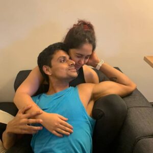 Ira Khan Instagram - He's such a dramebaaz!
.
.
.
#love #cuddles #happypill