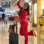 Ishita Raj Sharma Instagram - Travel before you run outta time! Now I’m running late, ok bye Bon Voy! Terminal 1 DXB International Airport