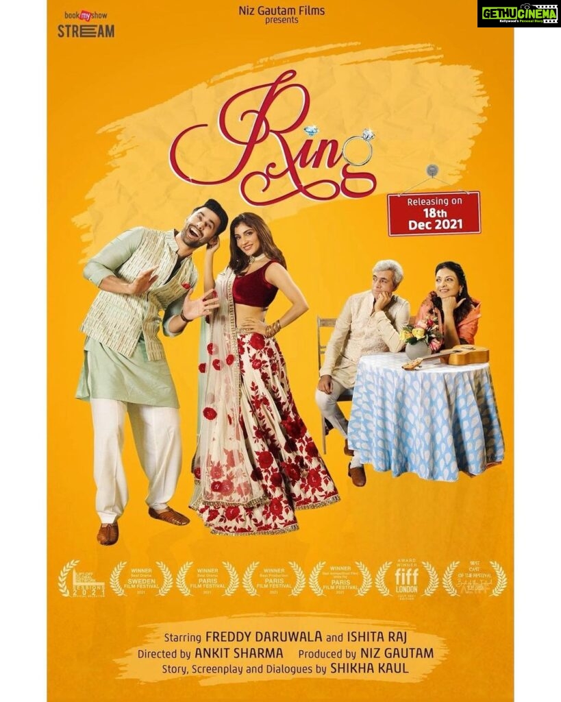 Ishita Raj Sharma Instagram - Kyunki shaadi ka mausam hai, to aa rahe hai hum bhi .. Award Winning Short Film of 35 Film Festivals - “RING” releasing on 18 December 2021 ________________________ Pre- Rent it from @bookmyshowin Starring @iamishitaraj and @freddy_daruwala Director @imankitsharma0073 Producer @niz_gautam Production House @nizgautamfilms Writer @shikhakaul10