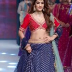 Ishita Raj Sharma Instagram - Pleasure walking for the very talented @joy_mitra_official 🤗 in his latest colllection “utsav” #delhitimesfashionweek2021 . . . #timesshow #delhitimesfashionweek #showstopper #roseatehouse #fashionweek Roseate House New Delhi