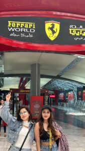 Ishita Raj Sharma Instagram - Well, I was definitely worried! 😰😰🫣🫣😭😭🤣🤣🤣 Apna Valentine, Gal-entine!! 💋💋💋 ##ferrariworld #gallantines
