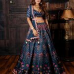 Ishita Raj Sharma Instagram - If India is a canvas, a lehenga is the art💙 . . @archanakochharofficial