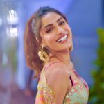 Ishita Raj Sharma Instagram - Soft florals and pastels 🌸☘️🍁 . . Rocking in this @gopivaiddesigns 📸 @iam_rajinamdar #bombaytimesfashionweek2023