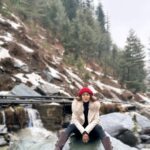 Ishita Raj Sharma Instagram - After hiking one whole mountain and crossing a long whole lake, a much deserved shot! Gulmarg, Kashmir