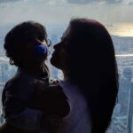 Janvi Chheda Instagram - I may have the whole world at my feet...All I need is YOU❤️ . Cant wait to travel again, fearless and free! . #noedit #nofilter #motheranddaughter #dubai #burjkhalifa Burj Khalifa, Dubai