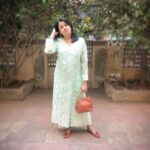 Janvi Chheda Instagram - Long time, no see... Loving this gorgeous chikankari angrakha kurta by @aadaabinstyle! Perfect for the upcoming spring and summer season! Outfit: @aadaabinstyle Styling: myself PC: @nishantgopalia