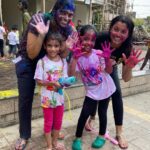 Janvi Chheda Instagram - Holi Squad❤🧡💛💚💜🖤🤍🤎 . Happy Holi everyone!