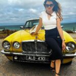 Jayshree Soni Instagram – It all starts with a dream. You me aur hum @adinlove6  #drivemecrazy #jaguar #vintagestyle #vintagejaguar #1974 #yellow #myfav #you #letsgo #longdrive #vintagefeel #2022 Victoria, Australia