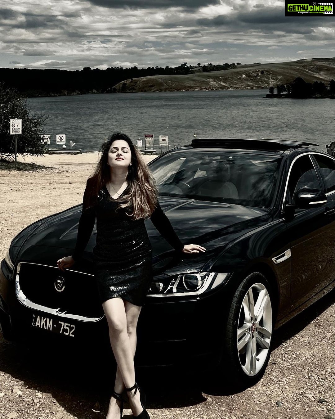 Jayshree Soni Instagram - One more Dream checked off from my Bucket List……..🙏💕 @adinlove6 #jaguar #blackcarsmatter #victoria #australia #melbourne #you #mine #longdrive #sunshine #car #onemoretime #bucketlist #checkedoffmybucketlist