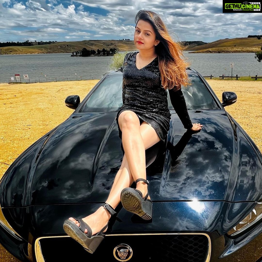 Jayshree Soni Instagram - If you really want something you will find a way…….🐆 This is what I learnt from you @adinlove6 ❤️❤️ #dreamcometrue #jaguar #lovejaguar #black #melbournelife #latest #blessed #touchwood #youareworthy #inlovewithyou #thankyou