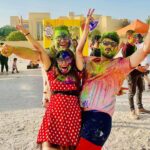 Jayshree Soni Instagram - Super late holi post… Der se aaye par rangeen aaye😜🌈 Celebrated Colours, Celebrated Friendship in Dubai 🎊🌈🔥💃💃🕺🕺 #dubai #holi #latepost #lateholipost #colour #rang #celebration #friendship #bff #dubaimusic #we #happyholi #holi2022 Rixos The Palm Dubai