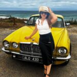 Jayshree Soni Instagram - It all starts with a dream. You me aur hum @adinlove6 #drivemecrazy #jaguar #vintagestyle #vintagejaguar #1974 #yellow #myfav #you #letsgo #longdrive #vintagefeel #2022 Victoria, Australia