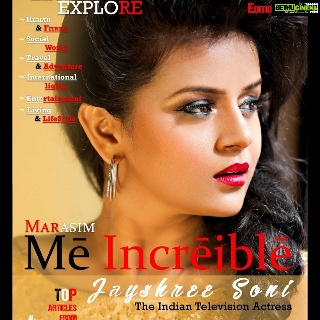 Jayshree Soni Instagram - Mē Incrēiblē - "Shine On" Thank You @meincreible Team for the beautiful Cover Page and creating such an interesting magazine... @tusharjdmishra @shalurockstar ... A long way to go with billion dreams... Mumbai - The City of Dreams