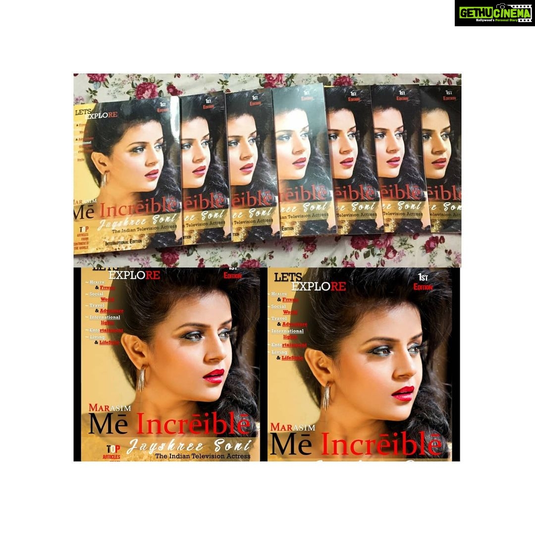 Jayshree Soni Instagram - Mē Incrēiblē - "Shine On" Thank You @meincreible Team for the beautiful Cover Page and creating such an interesting magazine... @tusharjdmishra @shalurockstar ... A long way to go with billion dreams... Mumbai - The City of Dreams