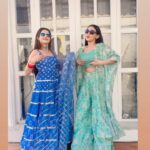 Jigyasa Singh Instagram – Chaka chak day with @rachana.mistry.1604 💃🏻❤️💫

Thankyou @aakashahuja for capturing 2 chaka chak girls 🤭😬