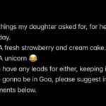 Kalki Koechlin Instagram - God help us if she ever meets a real life pony🙈 (on a serious note, really, anyone making homemade cakes in North goa, who can do the above?)