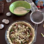 Kalki Koechlin Instagram – I wonder if there’s research on how France is not a particularly obese country when French cuisine is based on a diet of cheese, butter and cream😂Here it is in three steps, bacon, broccoli and caramelised onion Quiche. The best of my heritage😊
#frenchfood
#christmaslunch