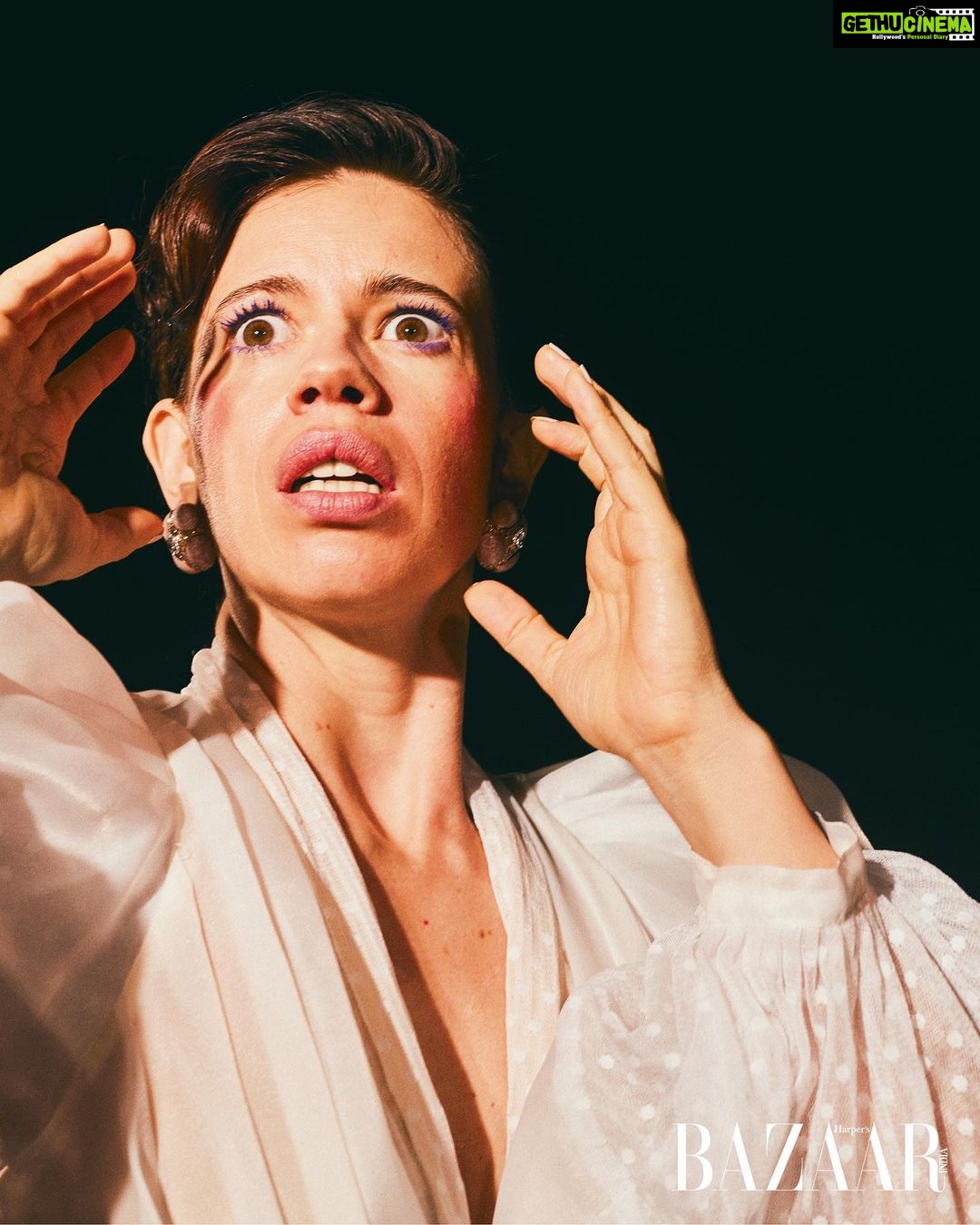 Kalki Koechlin Instagram - More drama… The art issue @bazaarindia Editor @nandinibhalla Photographs by @nehachandrakant Styling by @pranayjaitly @shounakamonkar Make-up @krisann.figueiredo.mua Hair: @makeupnhairbyankita Hair and Make up assitants Virja Mehta and Jennifer Nazareth @makeupbyvirja Fashion Assistants @d.shubham_j @ankurrpathak Production @studiogaaba