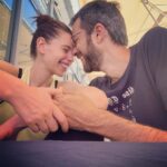Kalki Koechlin Instagram - Still laughing, tussling and hanging on to you… Happy birthday @guyhershberg You’re quite a Guy😘