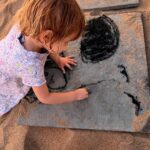 Kalki Koechlin Instagram - She said ‘look mama the sun looks like the moon today’ #eclipse #sapphobythesea #charcoalonstone