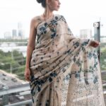 Kalki Koechlin Instagram - The sari featuring in Austin, Texas Sari by 🥰 @anavila_m Thank you 😇 @elevate_promotions Photos by @williamkachao