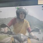Kamya Punjabi Instagram - That’s my GAURI riding a bike n that’s my hardworking excellent team behind the camera 🫶🕺🏼 watch #sanjog Mon to Fri 10pm @zeetv n anytime @zee5shows P.S - Dint fracture my knee in this scene! We were very careful and took all the necessary safety precautions. #gauri #kamyapunjabi
