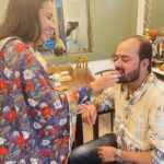Kamya Punjabi Instagram - Blessed with the Best ❤️🧿 #happyrakshabandhan 💕 @amit.punjabi.52056 My 👗 @pheeta_