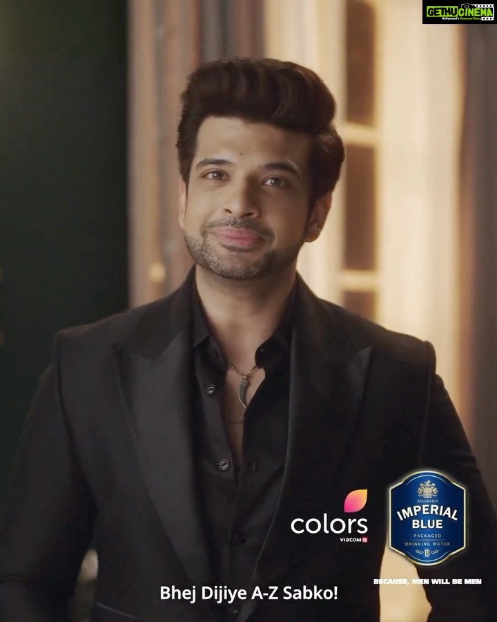 Karan Kundrra Instagram - Hi Guys! Calling in the New Year with same old wishes? Or are you looking to wish your loved ones in a special way this New Year’s? Now you can, with Seagram’s Imperial Blue Packaged Drinking Water, ColorsTV and me. Watch this video and find out how. Simply log on to www.colorstv.com/becausemenwillbemen (link in bio) and select my video. Put in your name along with your friend’s name and send this customized video to your loved ones! @becausemenwillbemen @colorstv @nishantbhat85 @pratiksehajpal #becausemenwillbemen #seagram #imperialblue #Happynewyear #happynewyear2023 #newyearcelebration #colorstv #collaboration #newyearwithimperialblue